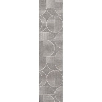 Nordby Geometric Arch Scandi Striped Area Rug